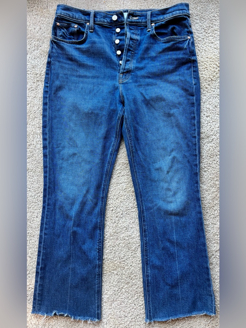 MOTHER The Tripper Ankle Fray Jeans - It’s A Small World Wash - Size 32